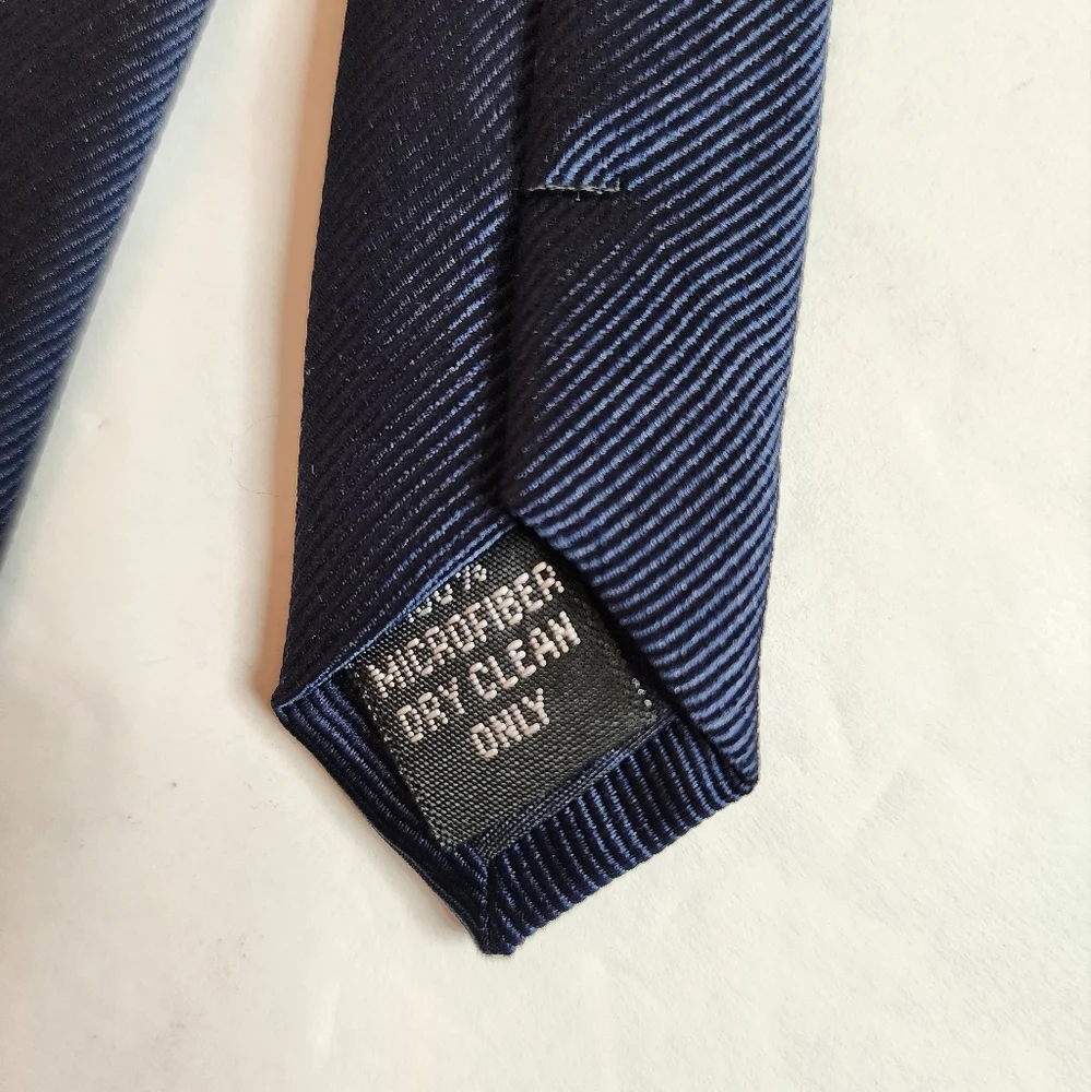 Luther Pike Seattle Boy's Clip On Neck Tie in Dark Navy New Without Tags
